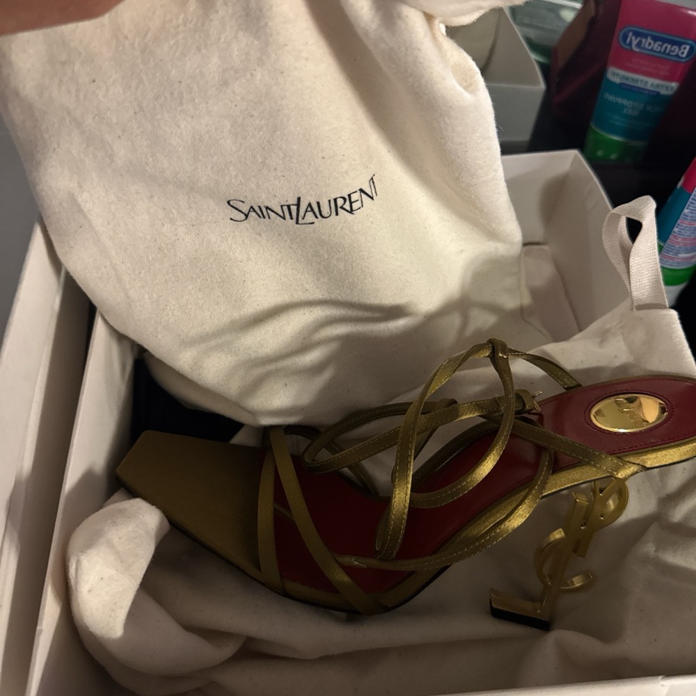 Saint Laurent Bronze Heels - Picture 3 of 4